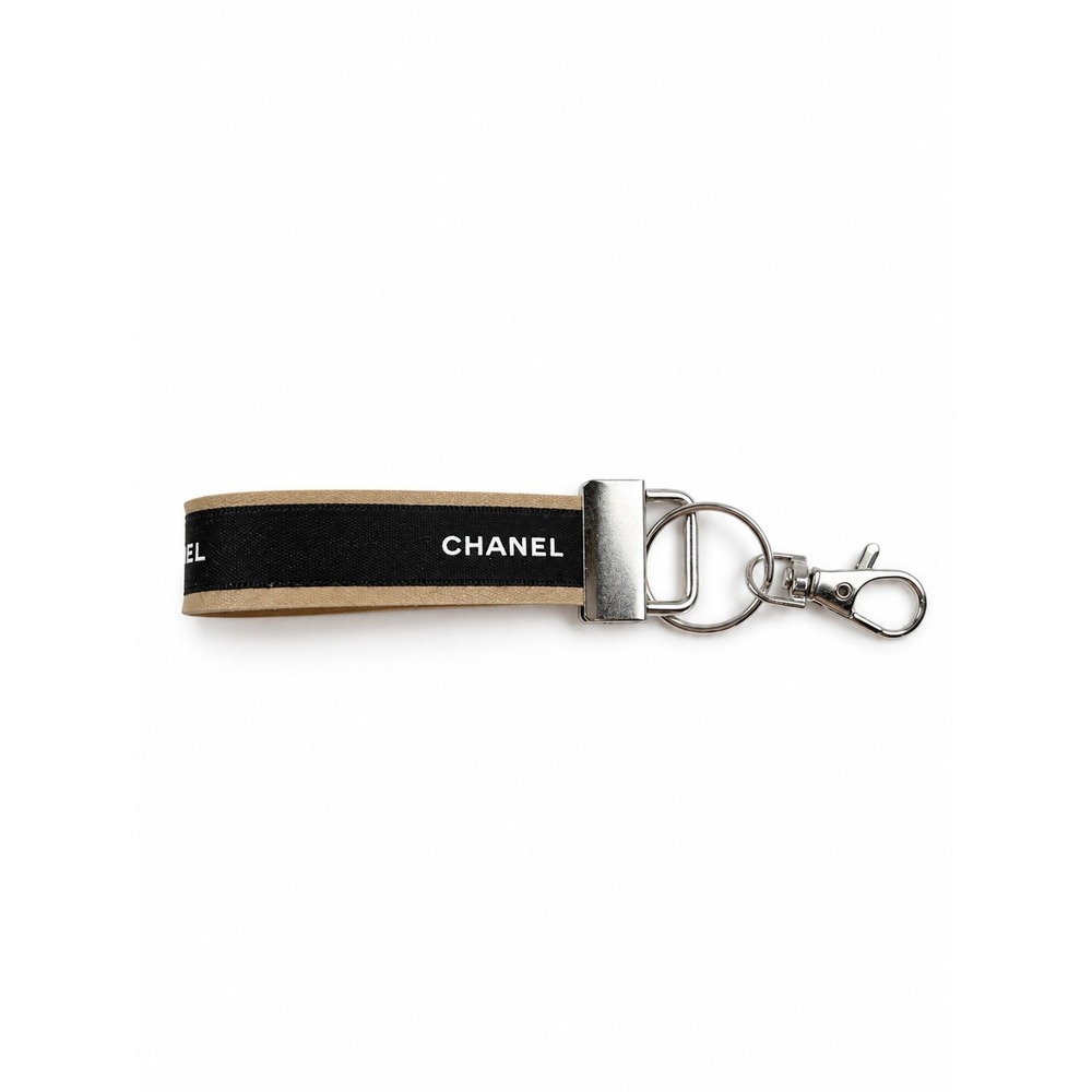 Chanel Vintage Y2K Upcycled Logo Bag Charm Key Ring Keychain